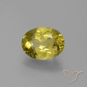 Apatita amarelo natural 2,44ct, corte oval, VS-SI