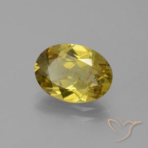 Apatita amarelo natural 2,76ct, corte oval, SI