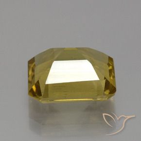 Apatita Ouro Natural 4.42ct, Corte Octógono / Esmeralda, VS