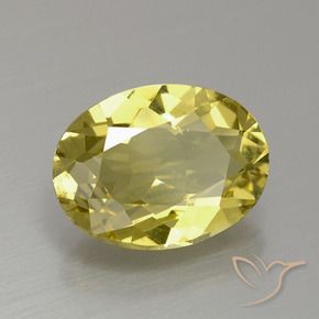 Apatita Amarelo claro médio Natural 2.91ct, oval, VS