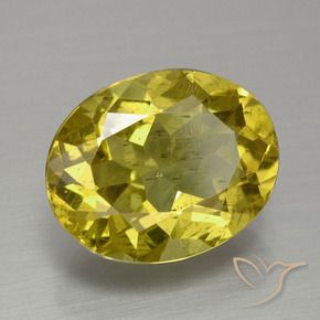 Apatita Amarelo escuro Natural 4.54ct, oval, VS-SI