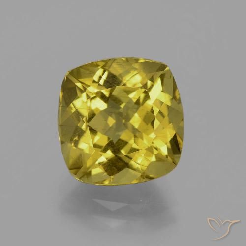 5.19ct Natural ouro médio Apatita, Almofada, VS
