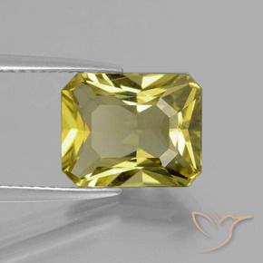 Apatita Marrom dourado Natural 4.08ct, Corte Octógono / Esmeralda, VS
