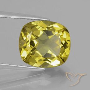 Apatita ouro médio Natural 5.57ct, Almofada, VS