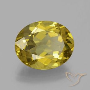 Apatita Outono Amarelo Natural 5.95ct, oval, VS