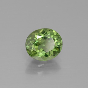 Apatita Verde Natural 1.25ct, Corte Oval, VVS