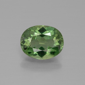 Apatita verde natural 1,39ct, corte oval, VVS-VS