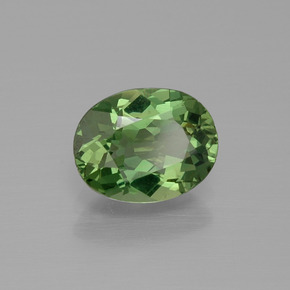 Apatita verde natural 1,39ct, corte oval, VVS-VS
