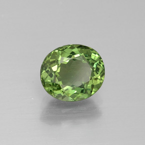 Apatita Verde médio Natural 1.49ct, Corte Oval, VS