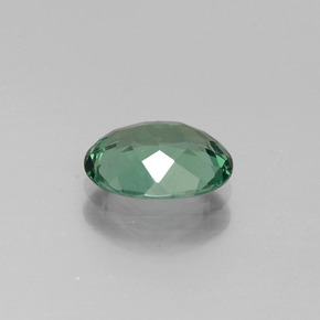 Apatita verde natural 1,20ct, corte oval, VVS-VS