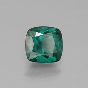 Apatita verde natural 1,16ct, almofada cortada, VS