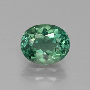 Apatita verde natural 1,36ct, corte oval, VVS-VS