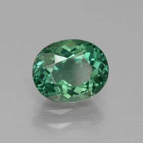 Apatita verde natural 1,36ct, corte oval, VVS-VS