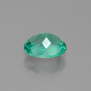Apatita verde natural 1,33ct, corte oval, VS