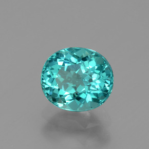 Apatita verde natural 1,37ct, corte oval, VS