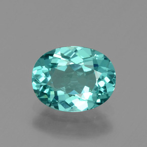 Apatita verde natural 1,28ct, corte oval, VVS