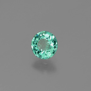 Apatita Verde Natural 0.57ct, Corte Redondo, VVS-VS