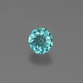 Apatita verde natural 0,61ct, corte redondo, VS