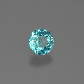 Apatita verde natural 0,61ct, corte redondo, VS