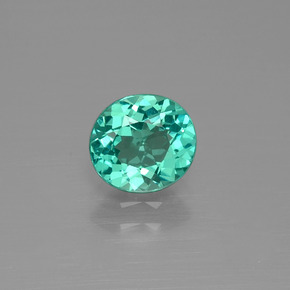 Apatita Verde Natural 1.10ct, Corte Oval, VVS-VS