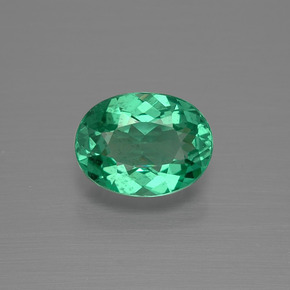 Apatita verde natural 1,35ct, corte oval, VS