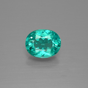 Apatita verde natural 1,74ct, corte oval, VVS