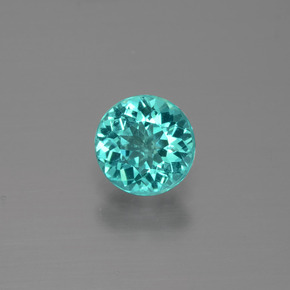 Apatita verde natural 0,88ct, corte redondo, VS