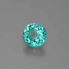 Apatita verde natural 0,88ct, corte redondo, VS
