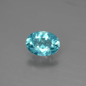 Apatita Azul Natural 0.84ct, Corte Oval, SI