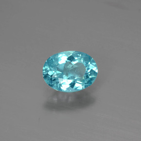 Apatita Azul Natural 0.84ct, Corte Oval, SI