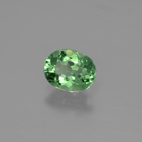 Apatita verde natural 0,95ct, corte oval, VVS-VS