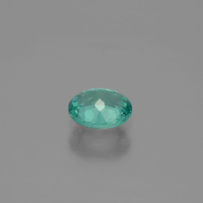 Apatita verde natural 0,68ct, corte oval, VS