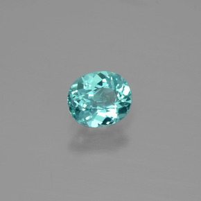 Apatita azul natural 0,70ct, corte oval, VS
