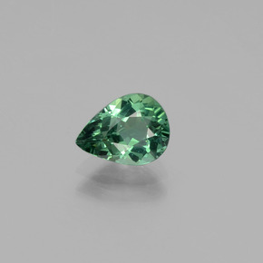 Apatita verde natural 1,03ct, formato de pêra, VS