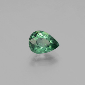 Apatita verde natural 1,03ct, formato de pêra, VS