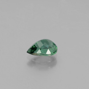 Apatita verde natural 1,03ct, formato de pêra, VS