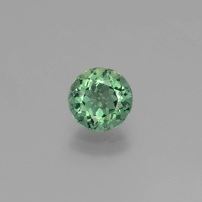 Apatita verde natural 1,09ct, corte redondo, VS
