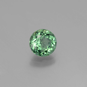 Apatita verde natural 1,09ct, corte redondo, VS