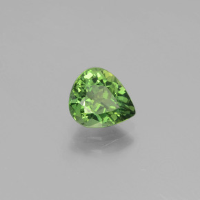 Apatita verde natural 1,09ct, formato de pêra, VVS