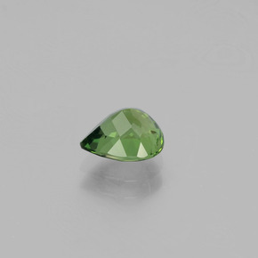 Apatita verde natural 1,09ct, formato de pêra, VVS