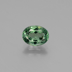 Apatita verde natural 1,18ct, corte oval, VVS-VS