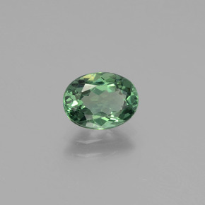 Apatita verde natural 1,18ct, corte oval, VVS-VS