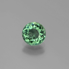 Apatita verde natural 0,88ct, corte redondo, VVS-VS