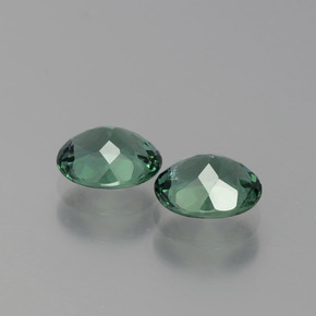 Pedras preciosas de apatita verde natural de  ct, corte oval, VS