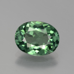 Apatita verde natural 1,62ct, corte oval, VS