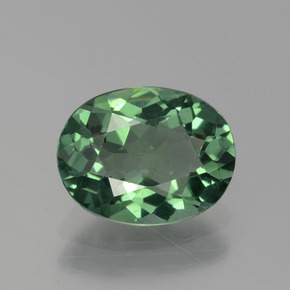 Apatita verde natural 1,62ct, corte oval, VS