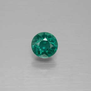 Apatita verde natural 0,54ct, corte redondo, VS