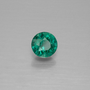 Apatita verde natural 0,54ct, corte redondo, VS