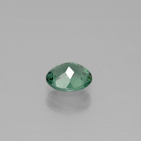 Apatita verde natural 0,74ct, corte oval, VVS-VS