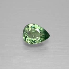Apatita Azul verde Natural 0.66ct, Formato de pêra, VVS-VS